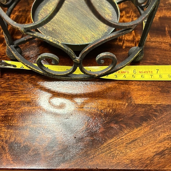 Candleholder ~ Metal with a Scroll Design - Picture 13 of 15